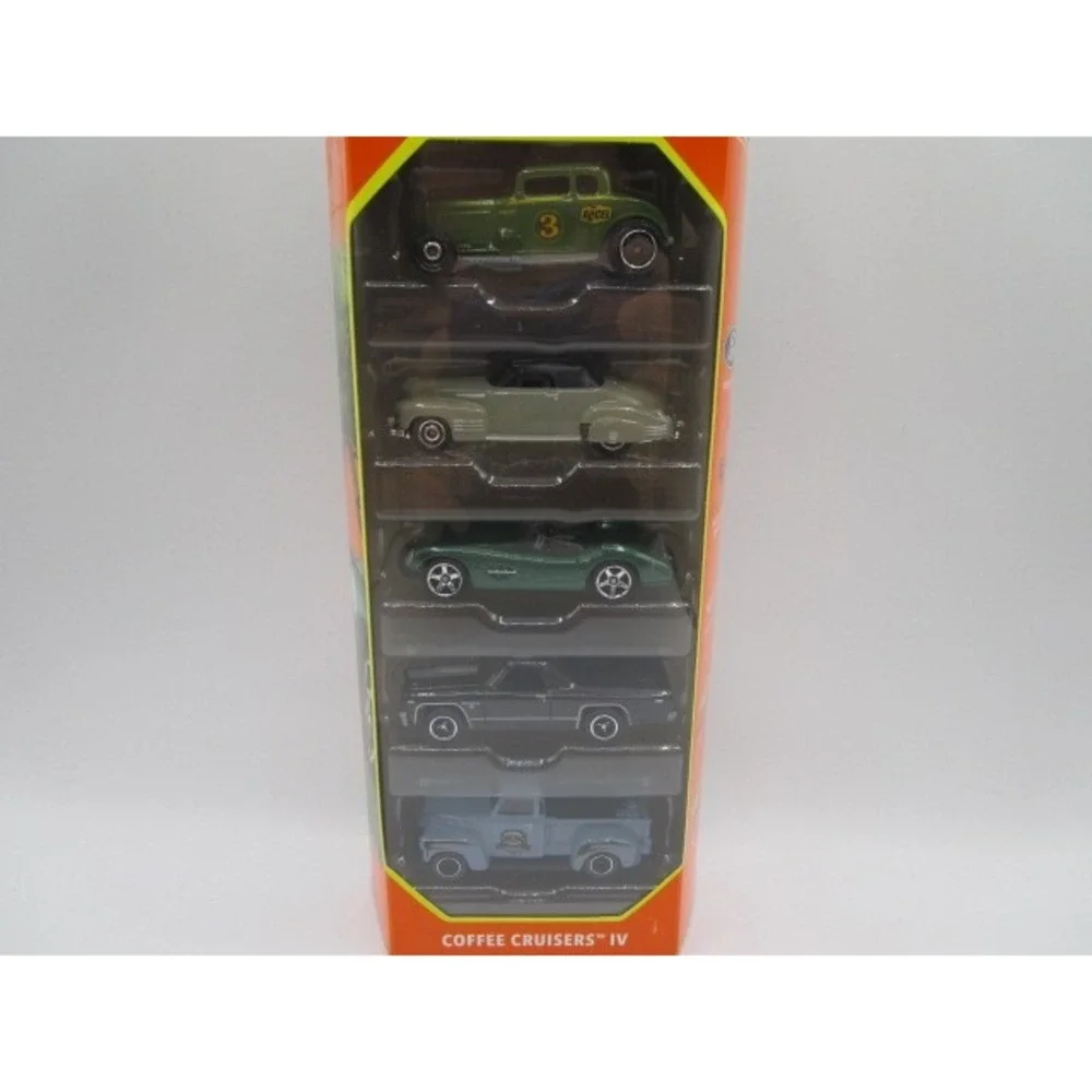 Matchbox 70 Years Coffee Cruisers IV 5 Pack 1:64 Diecast Car Ford Chevrolet